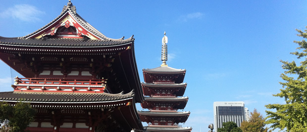 five-storied pagoda far