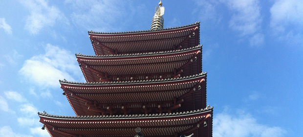 five-storied pagoda raise